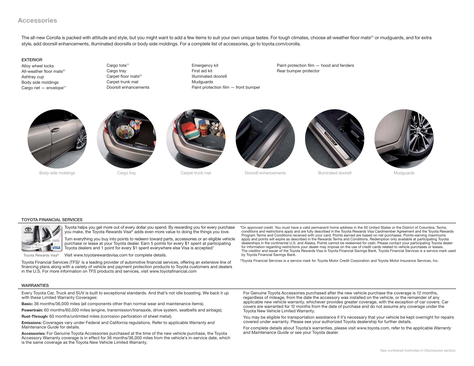 2014 Toyota Corolla Brochure Page 5